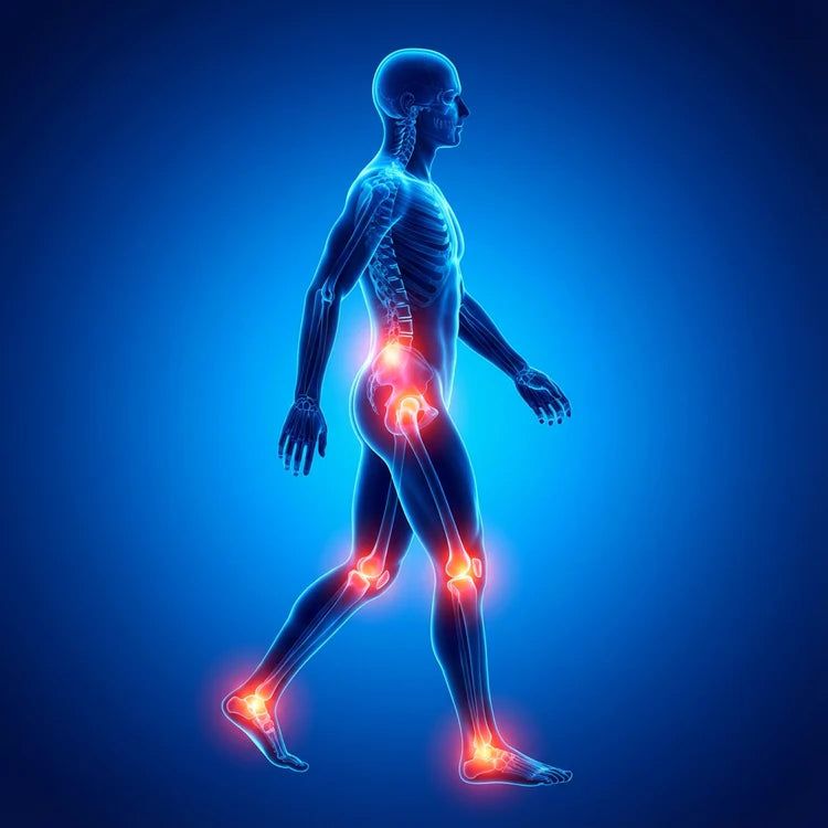 Alivio del dolor de tobillos, rodillas y zona lumbar