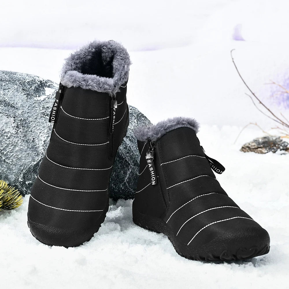 Ventisca - II - Las botas de invierno con cremallera para pies anchos