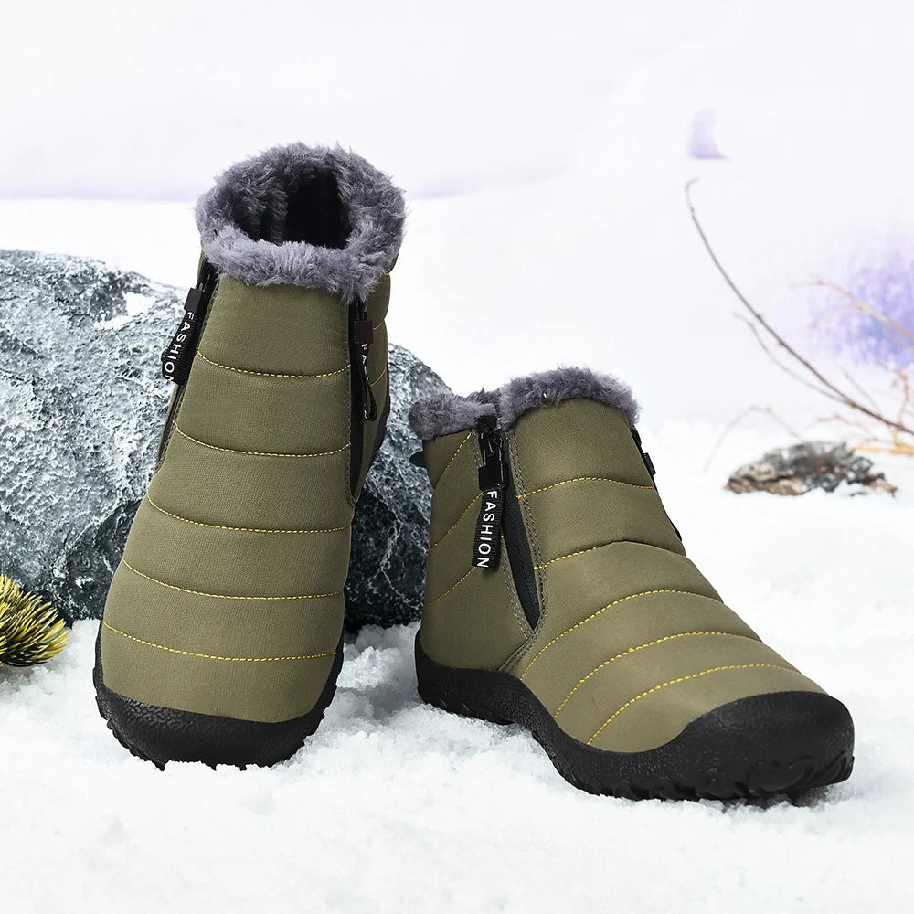 Ventisca - II - Las botas de invierno con cremallera para pies anchos