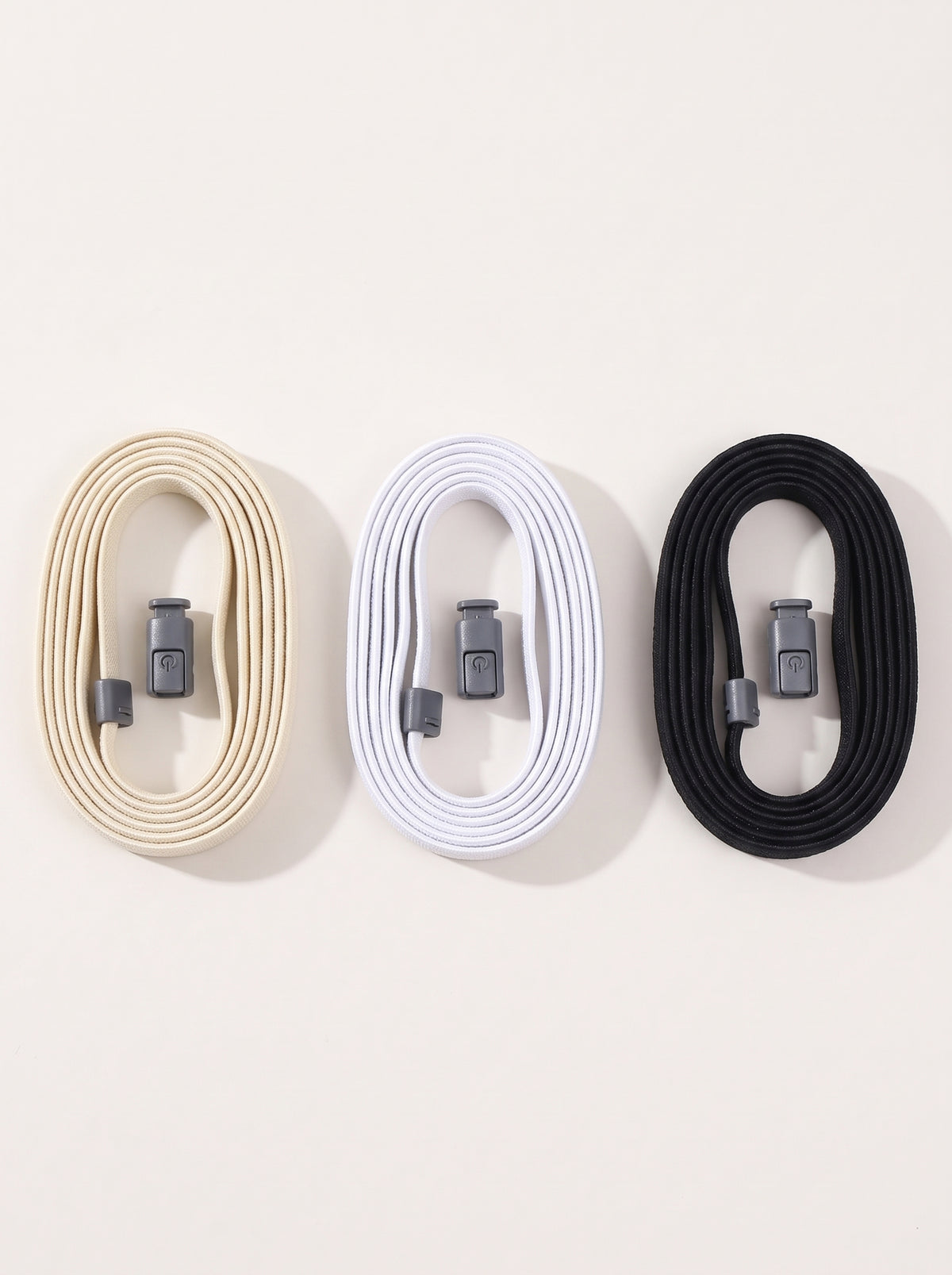 Cordones elásticos con cierre a presión