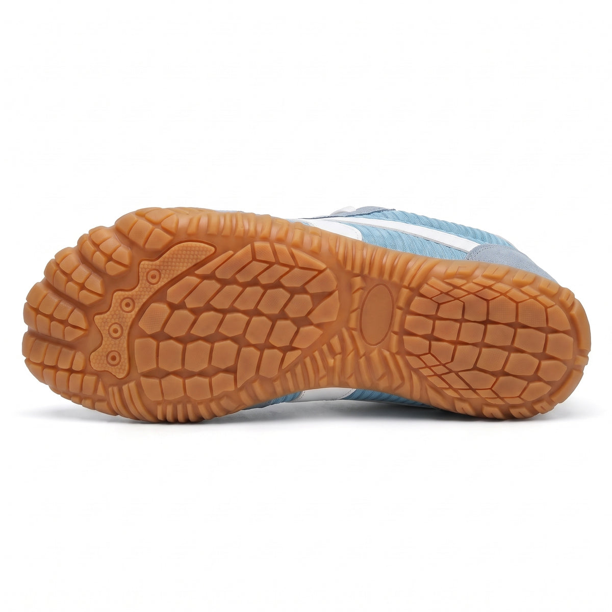 Rambla azul cielo, zapatilla barefoot para pies anchos – vista de la suela