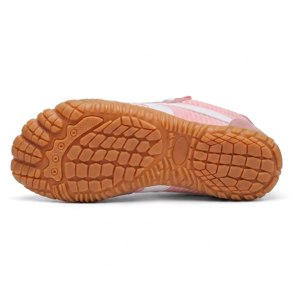 Rambla rosa, zapatilla barefoot para pies anchos – vista de la suela
