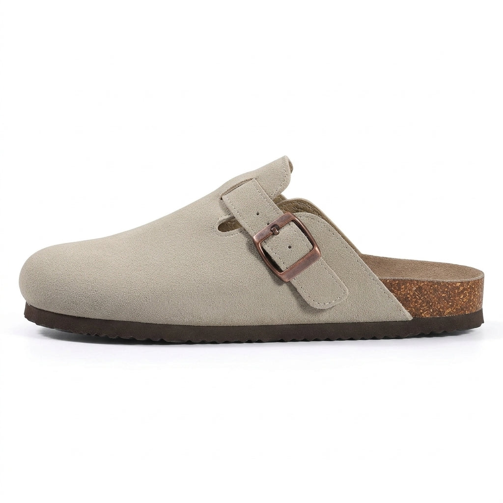 Patio Pantuflas Gris - lateral