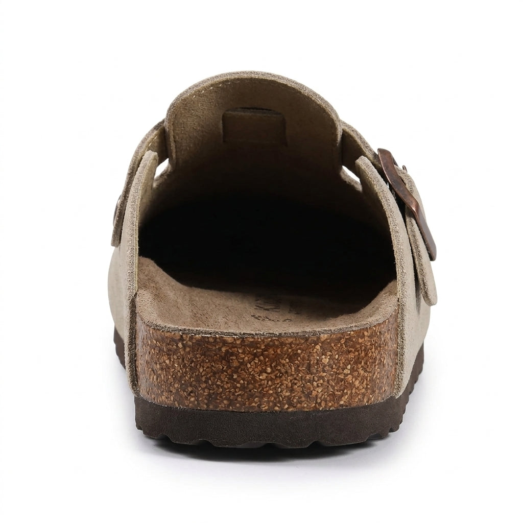 Patio Pantuflas Gris - trasera