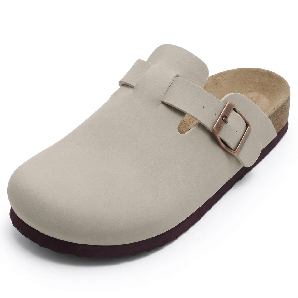Patio Pantuflas Gris claro - frontal