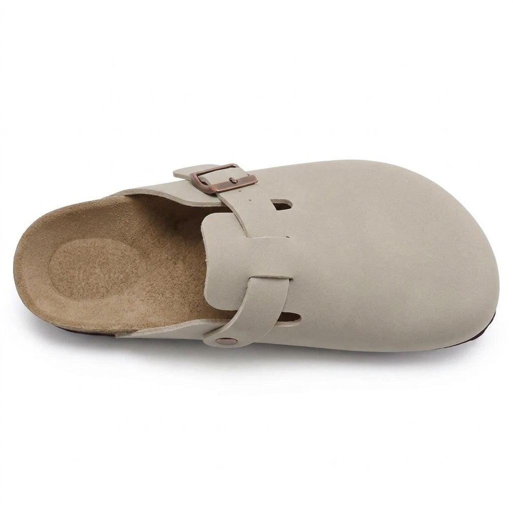 Patio Pantuflas Gris claro - cenital