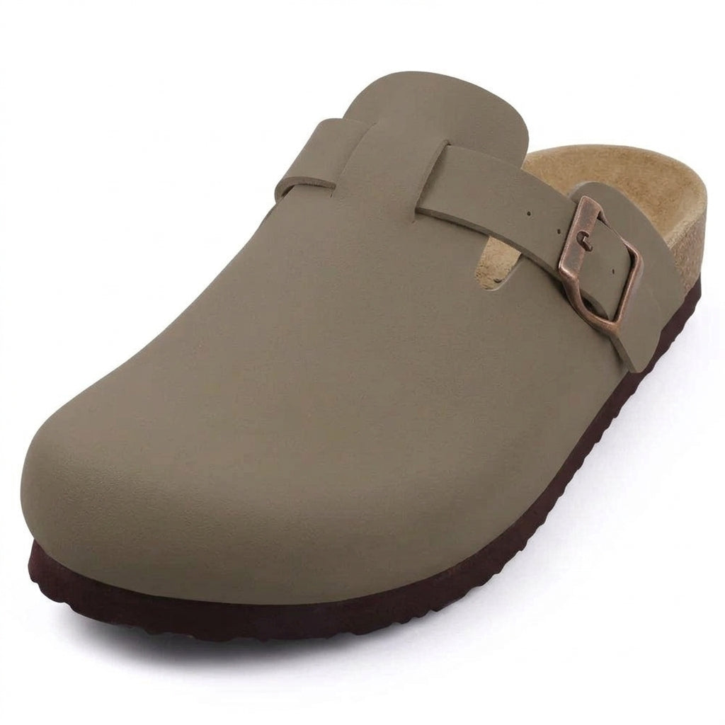 Patio Pantuflas Marrón - frontal
